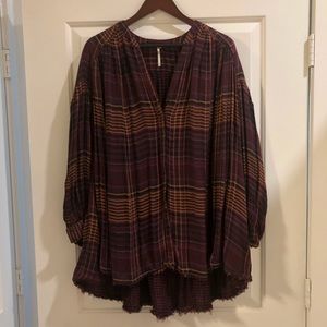 Oversized Free People flannel